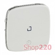Клавиша выключателя свет+вентиляция, белый, Valena 755215 Legrand
