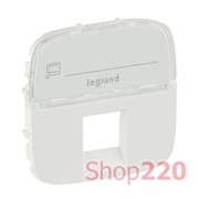 Лицевая панель RJ11/RJ45 с текстом, белый, Valena 755475 Legrand