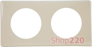 РАМКА 2 ПОСТА СЛОНОВАЯ КОСТЬ ГЛЯНЕЦ CELIANE 66622 LEGRAND