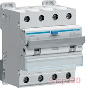 Трехполюсный дифференциальный автомат 40 А, 30мА, тип Hi, ADH490H Hager