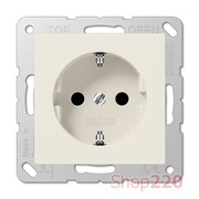 Розетка электрическая (механизм) слоновая кость, Jung Eco Profi EP1420