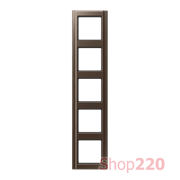 Рамка 5 постов, мокка, Jung A500 A585MO