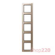 Рамка 5 постов, шампань, Jung A500 A585CH