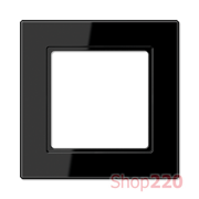 Рамка 1 пост, черный, Jung A Creation AC581SW