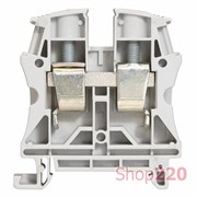 КЛЕММНИК 16 ММ КВ, СЕРЫЙ НА ДИН-РЕЙКУ