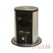 ВЫДВИЖНОЙ БЛОК РОЗЕТОК BACHMANN ELEVATOR 220В + 2XUSB