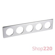 Рамка 5 постов Алюминий, 68930 Legrand