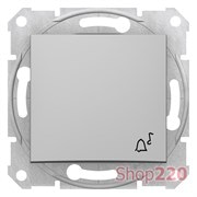 Кнопка "Звонок", алюминий, Sedna SDN0800160 Schneider