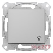 Кнопка "Свет", алюминий, Sedna SDN0900160 Schneider