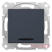 Выключатель 1-клавишный с красной индикацией, графит, Sedna SDN0400370 Schneider