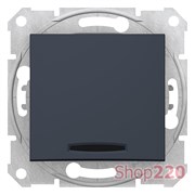 Перекрестный выключатель с подсветкой, графит, Sedna SDN0501170 Schneider