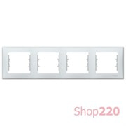 Рамка 4-ная, серая, Sedna SDN5800733