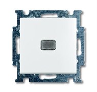 Выключатель 1-клавишный универсальный с подсветкой, белый, ABB 2006/1 UCGL-94-507 Basic 55