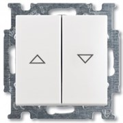 Выключатель жалюзи с фиксацией, белый, ABB 2006/4 UC-94-507 Basic 55