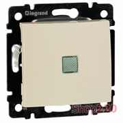 Механизм переключателя промежуточного 1-клавишного с подсветкой, слоновая кость, 774348 Legrand Valena
