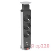 Розетка выдвижная 220В + USB в стол Smartline PopUp, Kondator