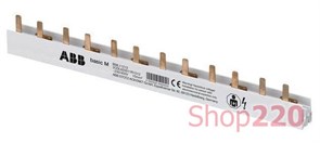 Гребенка 2-полюсная, штыревая, 56 модулей, BML11256 ABB