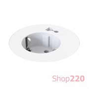 Розетка в стол с кабельным выводом, белый, Powerdot Midi Kondator