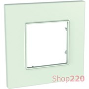 Рамка 1 место, стекло, Unica Quadro MGU2.702.17 Schneider