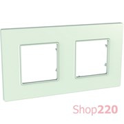 Рамка 2 места, стекло, Unica Quadro MGU2.704.17 Schneider