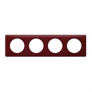 Рамка 4 поста, Бордовая пудра, Celiane 66754 Legrand