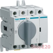 Выключатель нагрузки 32А, 3 фазы + ноль, HAB403 Hager