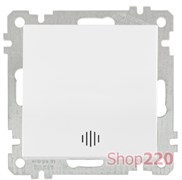Выключатель 1-клавишный с подсветкой, белый, Mutlusan Daria