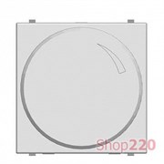 Диммер поворотный 500Вт для ламп накаливания, белый, Zenit ABB N2260.2 BL