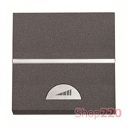 Диммер кнопочный 500Вт для ламп накаливания, антрацит, Zenit ABB N2260.1 AN