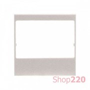 Накладка радиоприемника, серебристый, Zenit ABB N2268 PL