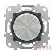 Накладка поворотного диммера, хром/черное стекло, Sky Moon ABB 8660 CN