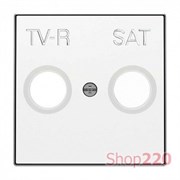 Накладка телевизионной спутниковой розетки, белый, Sky ABB 8550.1 BL