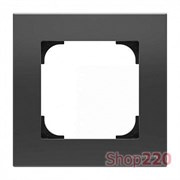 Рамка 1 пост, черный бархат, Sky ABB 8571 NS