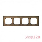 Рамка 4 поста, золото, Sky ABB 8574 OE