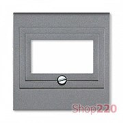 Накладка USB и аудио розеток, сталь, Levit ABB 5014H-A00040 69