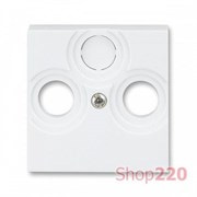 Накладка телевизионной розетки, белый ледяной, Levit ABB 5011H-A00300 03