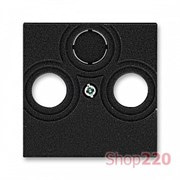 Накладка телевизионной розетки, оникс, Levit ABB 5011H-A00300 63