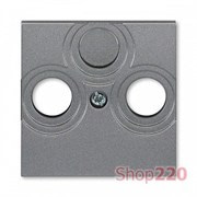 Накладка телевизионной розетки, сталь, Levit ABB 5011H-A00300 69