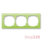 Рамка 3 поста, зеленый лед, Neo ABB 3901M-A00130 42
