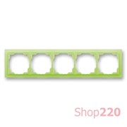 Рамка 5 постов, зеленый лед, Neo ABB 3901M-A00150 42