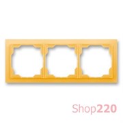 Рамка 3 поста, оранжевый лед, Neo ABB 3901M-A00130 43