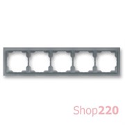 Рамка 5 постов, серый лед, Neo ABB 3901M-A00150 44