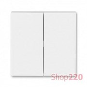 Клавиша 2-клавишного выключателя, белый ледяной, Levit ABB 3559H-A00652 01