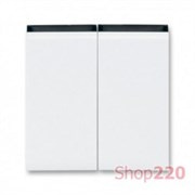 Клавиша 2-клавишного выключателя, дымчатый черный, Levit ABB 3559H-A00652 62