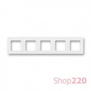 Рамка 5 постов, белый, Levit ABB 3901H-A05050 03