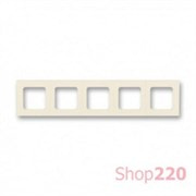 Рамка 5 постов, слоновая кость, Levit ABB 3901H-A05050 17
