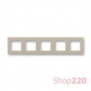 Рамка 5 постов, макиато, Levit ABB 3901H-A05050 18