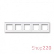 Рамка 5 постов, дымчатый черный, Levit ABB 3901H-A05050 62