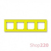 Рамка 4 поста, желтый, Levit ABB 3901H-A05040 64