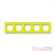 Рамка 5 постов, желтый, Levit ABB 3901H-A05050 64